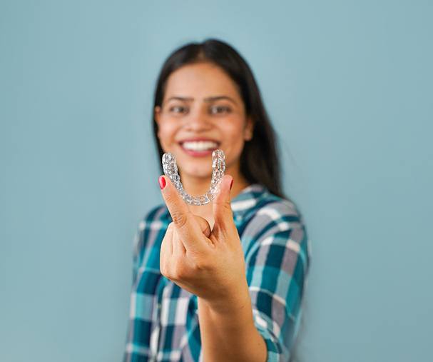 Girl With Invisalign