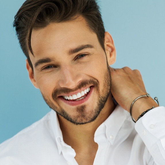 man smiling