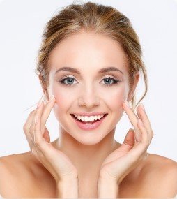 woman smiling